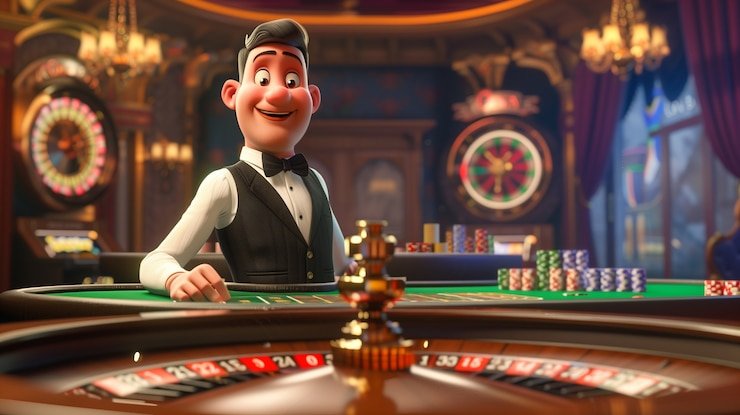 Live dealer stream showing real-time American Roulette game in progress