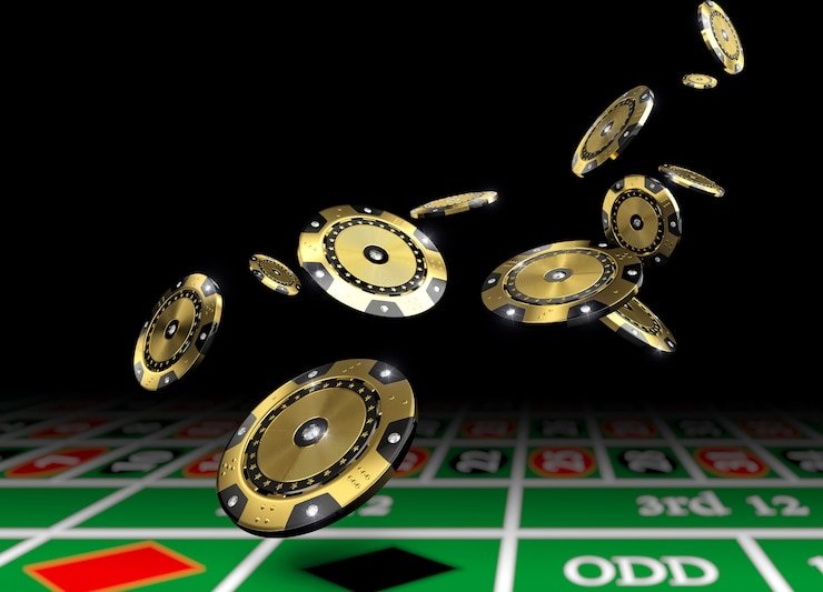 Dice roll moment showing two dice in motion on idola188 table